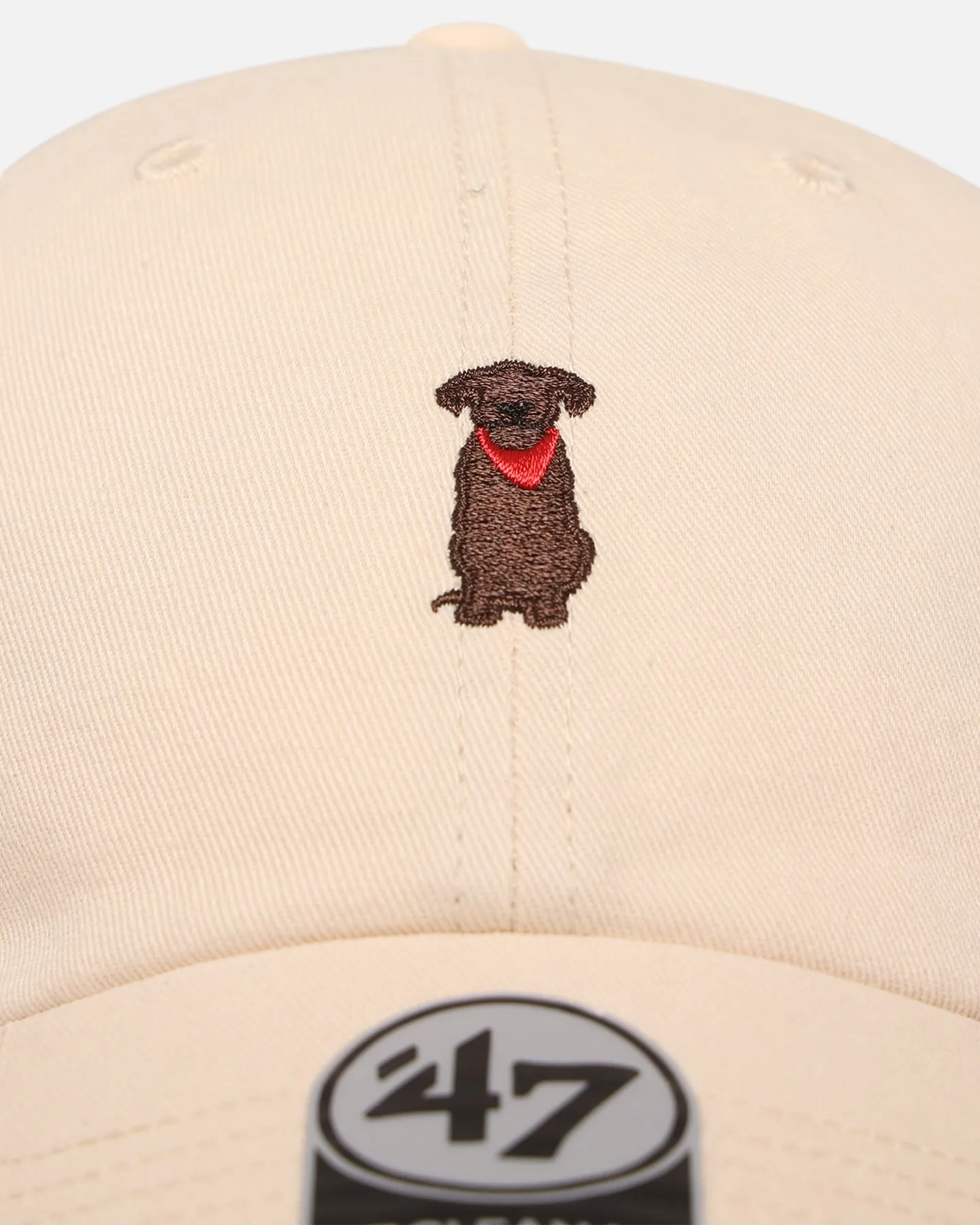 47 Brand Chocolate Labrador 'Dog Collection' 47 Clean Up Strapback Natural