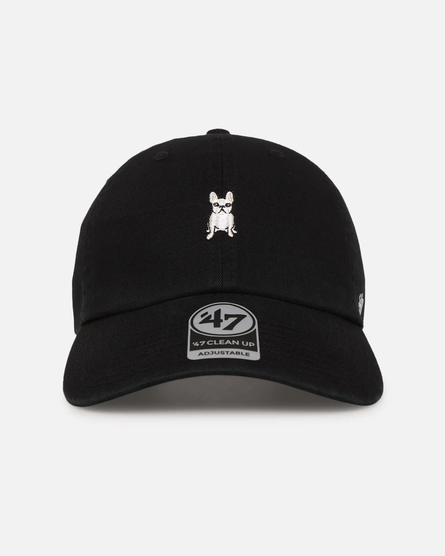 47 Brand French Bulldog 'Dog Collection' 47 Clean Up Strapback Black