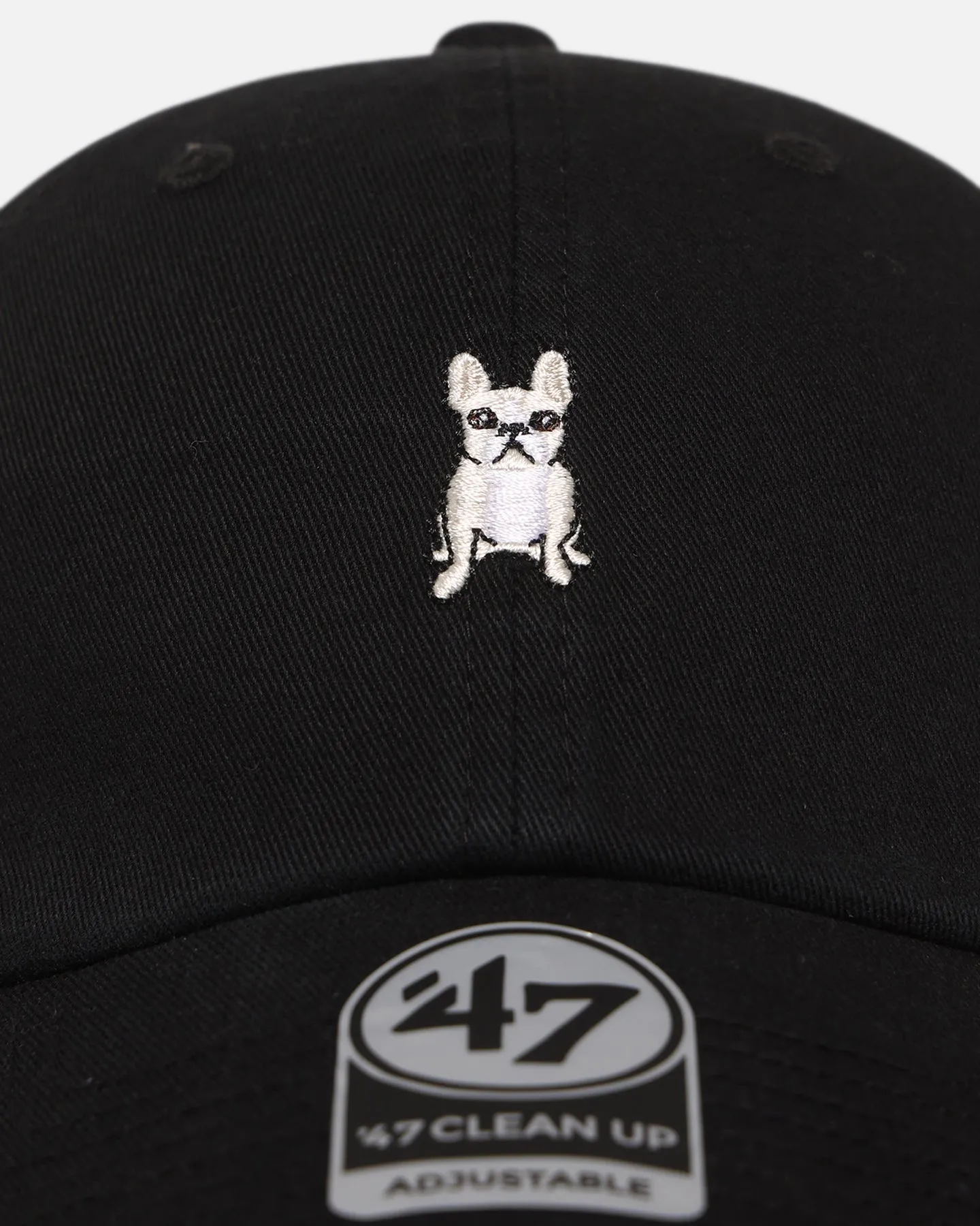 47 Brand French Bulldog 'Dog Collection' 47 Clean Up Strapback Black
