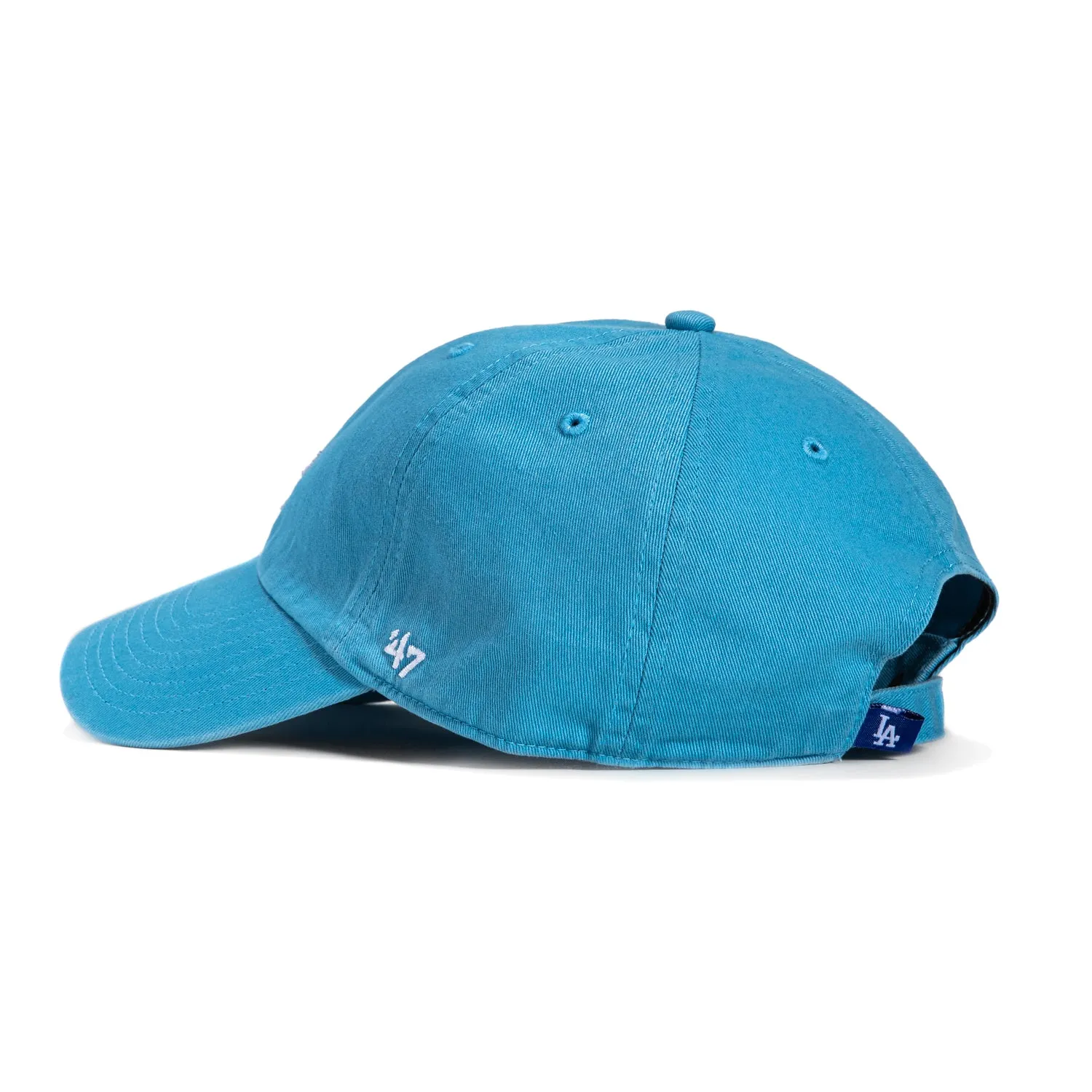 47 Brand Los Angeles Dodgers Cleanup Adjustable Hat - Light Blue. White