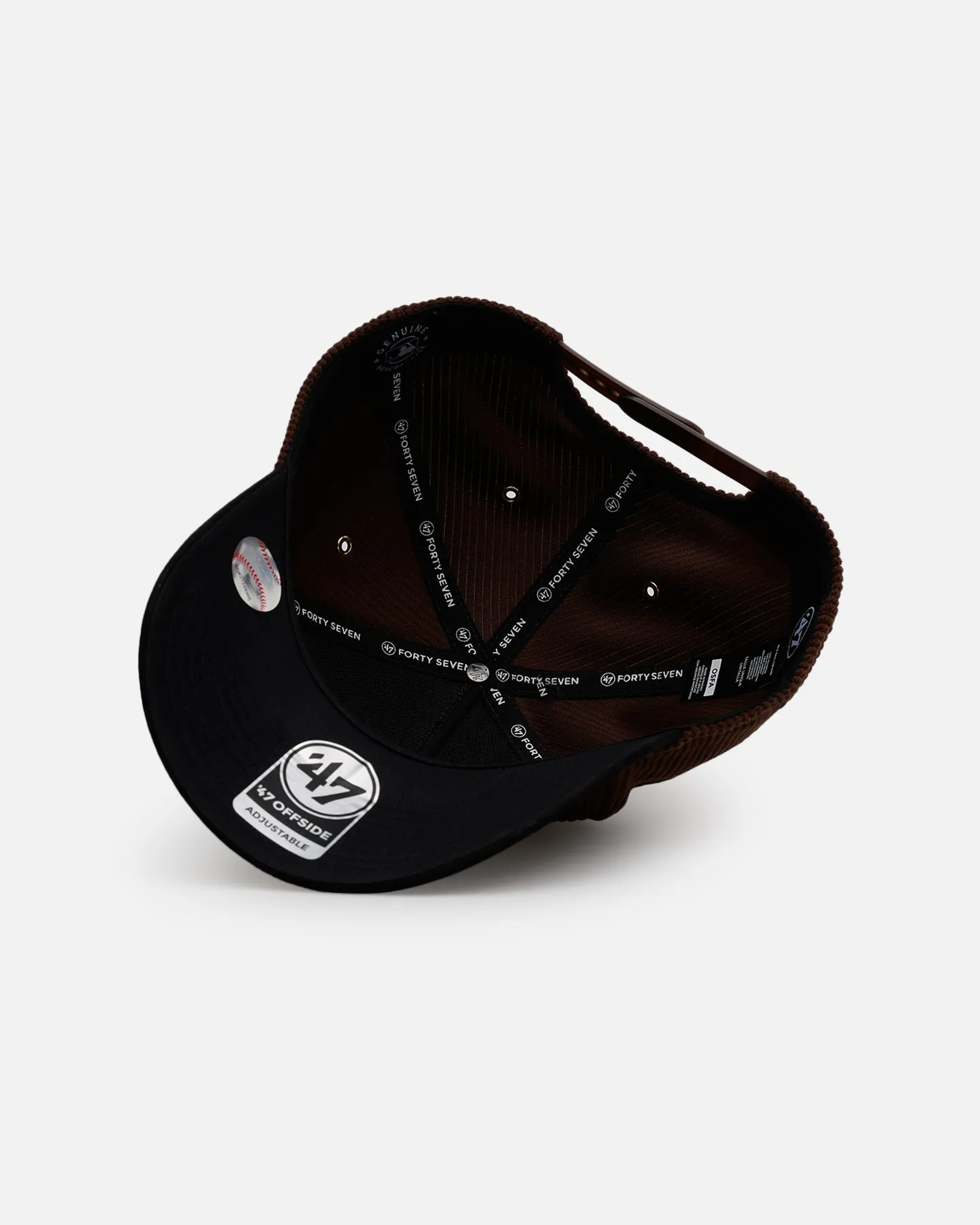 47 Brand San Diego Padres 'Barren' Offside DT Corduroy Snapback Brown/Black