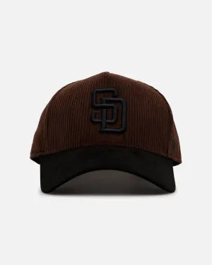 47 Brand San Diego Padres 'Barren' Offside DT Corduroy Snapback Brown/Black
