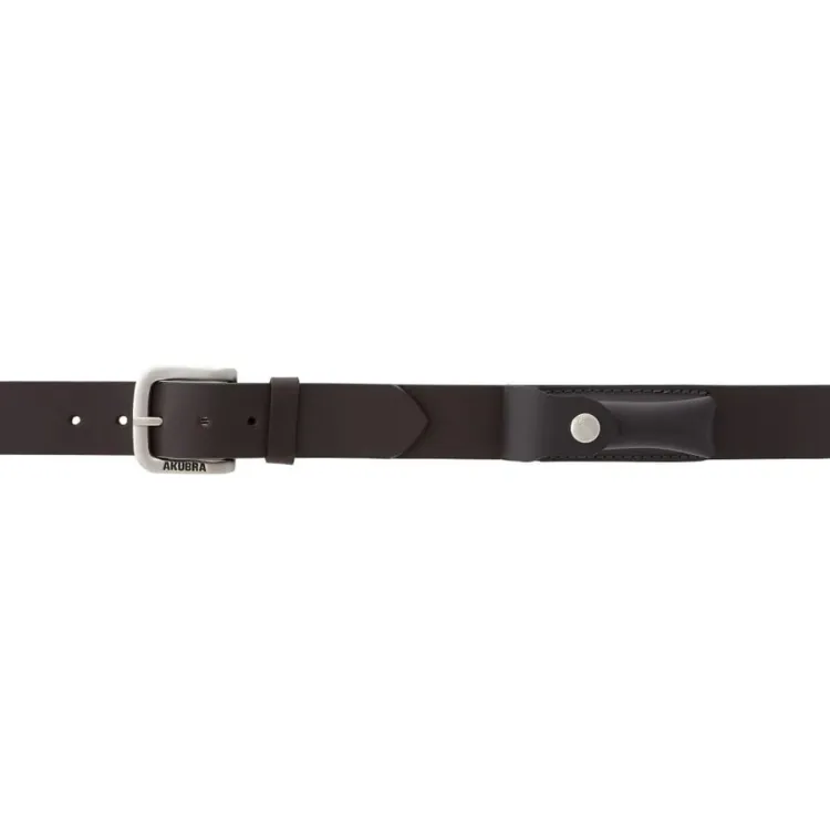 Akubra Brown Leather Belt - Koala