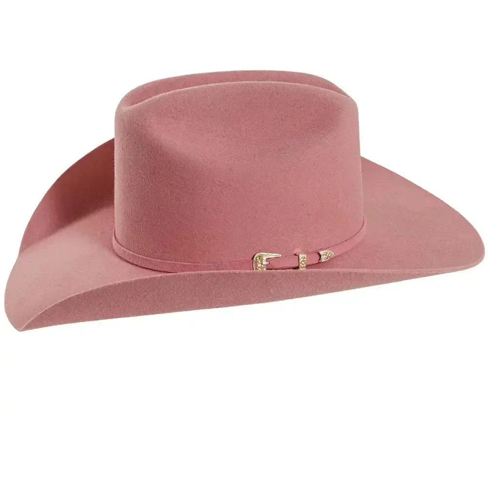 American Hat Makers 710087 Cattleman Cowboy Hat in Soft Pink