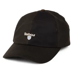 Barbour Hats Alderton Waxed Cotton Baseball Cap - Olive-Multi
