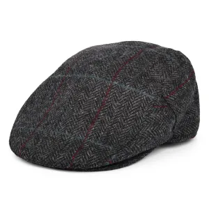 Barbour Hats Cairn Waterproof Wool Flat Cap - Charcoal