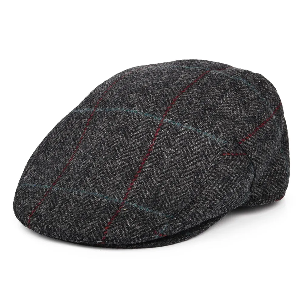 Barbour Hats Cairn Waterproof Wool Flat Cap - Charcoal