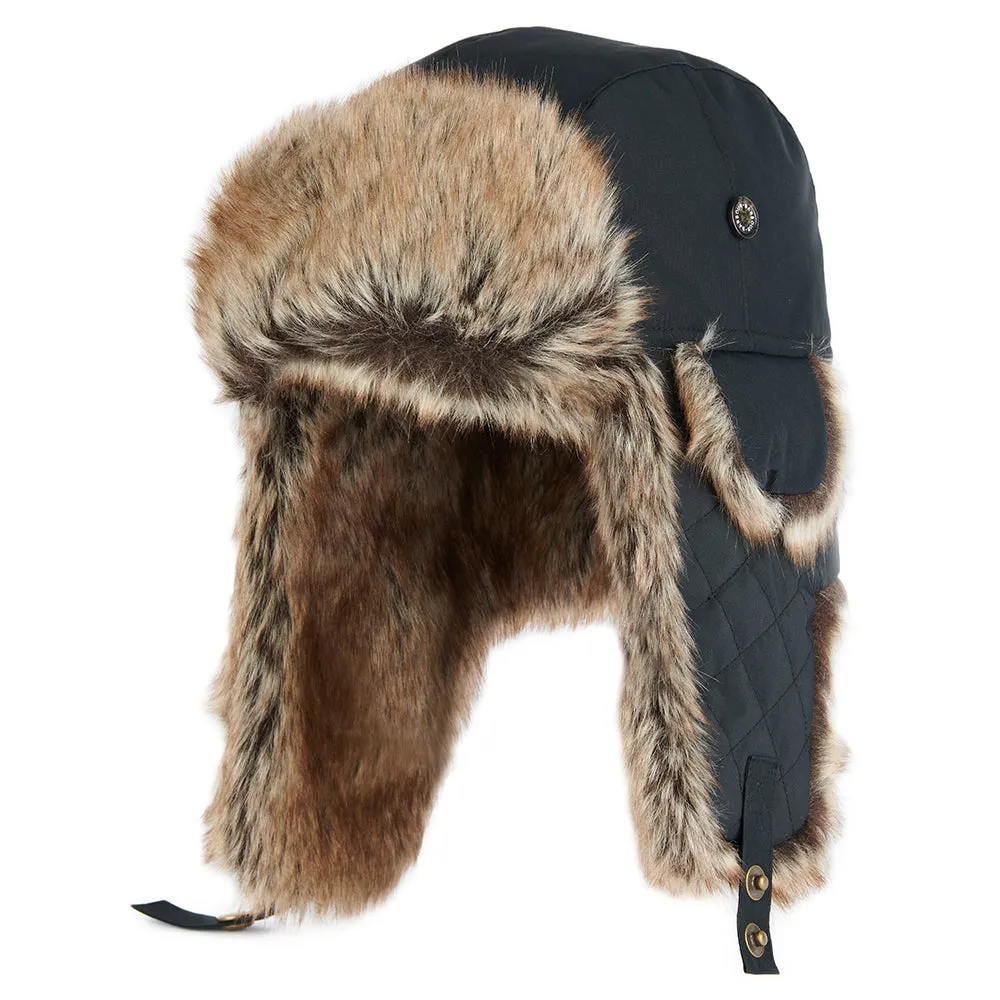 Barbour Hats Cleadon Water Resistant Trapper Hat - Black