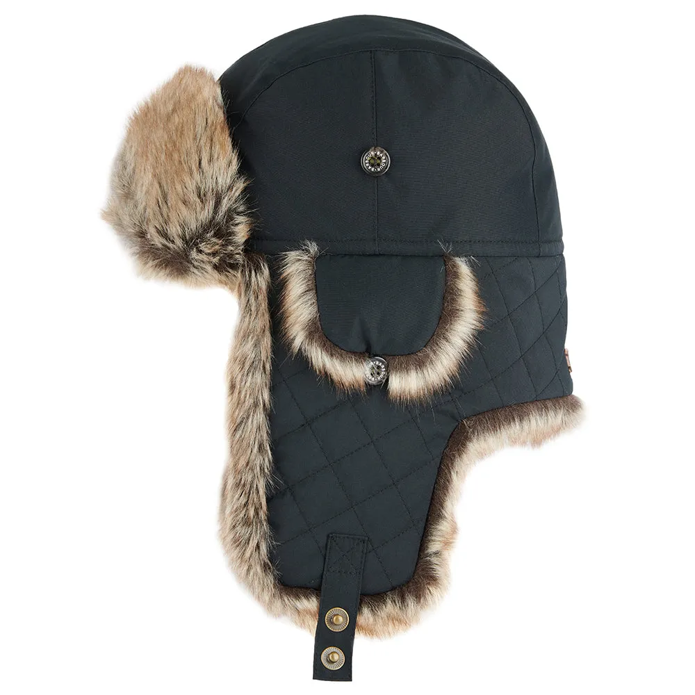 Barbour Hats Cleadon Water Resistant Trapper Hat - Black