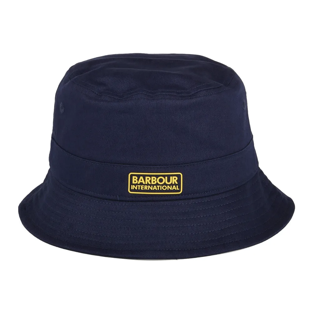 Barbour International Norton Drill Cotton Bucket Hat - Navy Blue