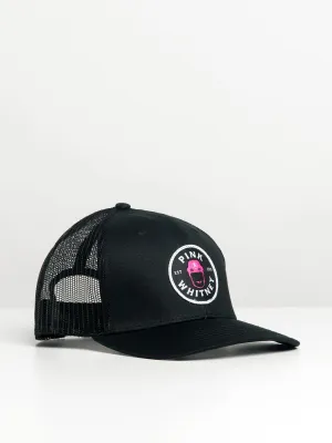 BARSTOOL SPORTS PINK WHITNEY PATCH TRUCKER HAT