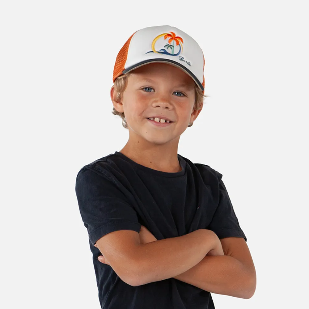 Barts Hats Kids Surfie Trucker Cap - White-Orange
