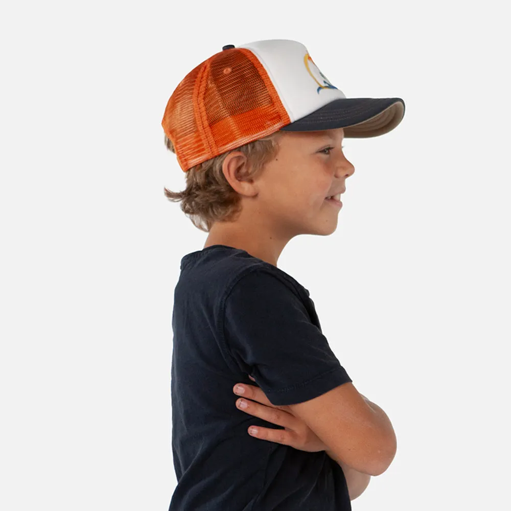 Barts Hats Kids Surfie Trucker Cap - White-Orange