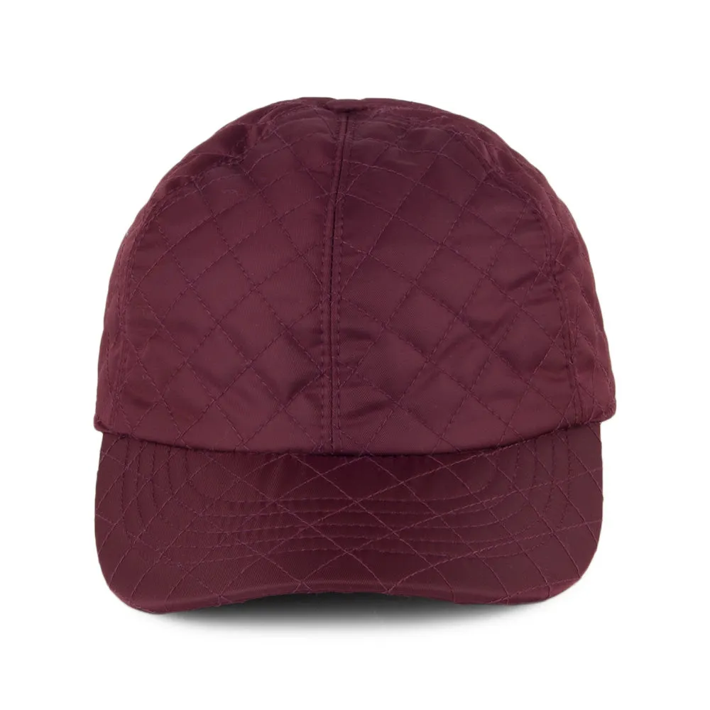 Betmar Hats Classic Quilted Rain Baseball Cap - Plum