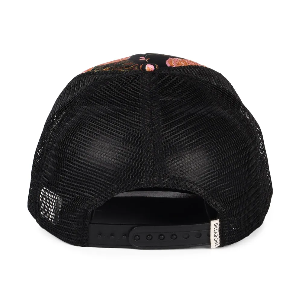 Billabong Hats Heritage Mashup Floral Trucker Cap - Black-Multi