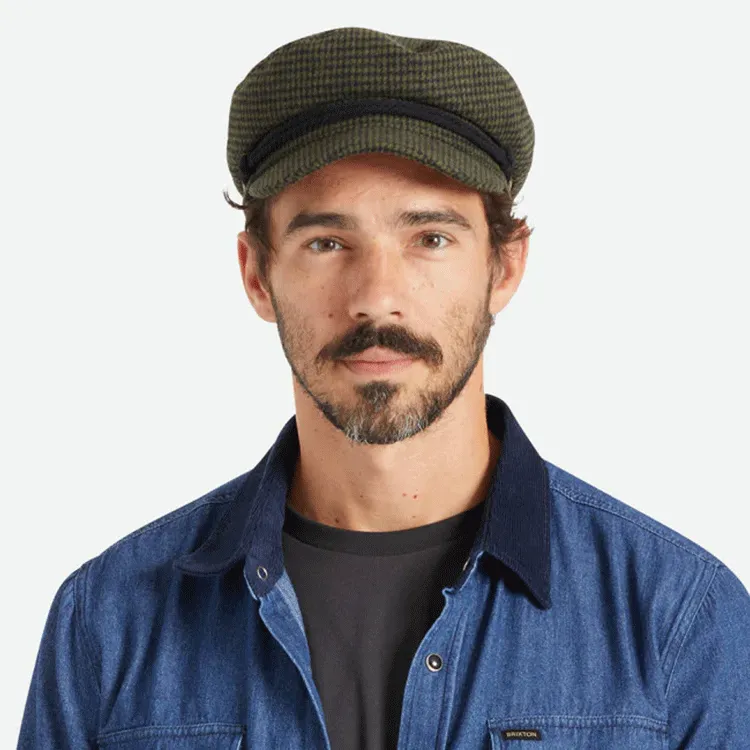 Brixton Fiddler Cap - Moss/Black