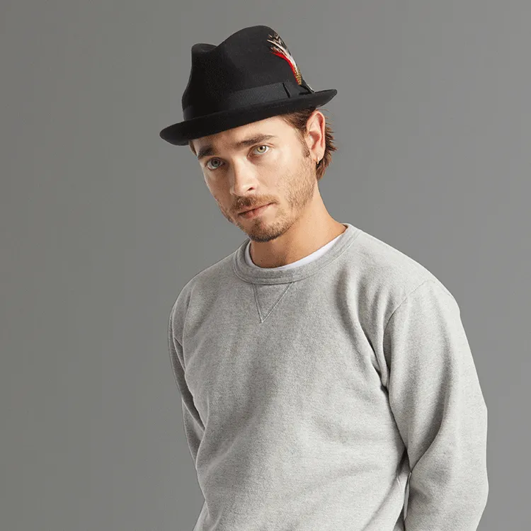 Brixton Gain Fedora - Black