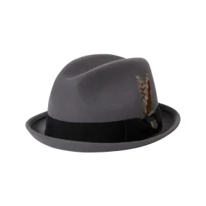 Brixton Gain Fedora - Grey/Black