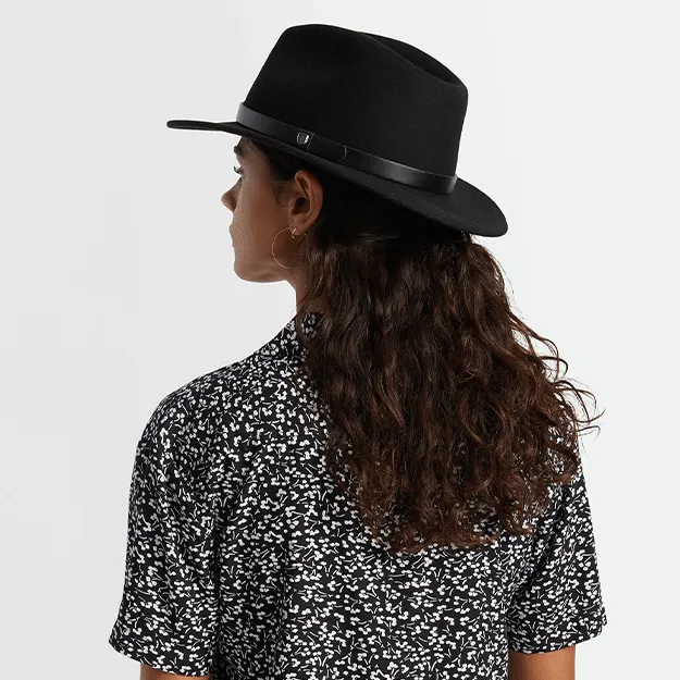 Brixton Messer Fedora - Black/Black