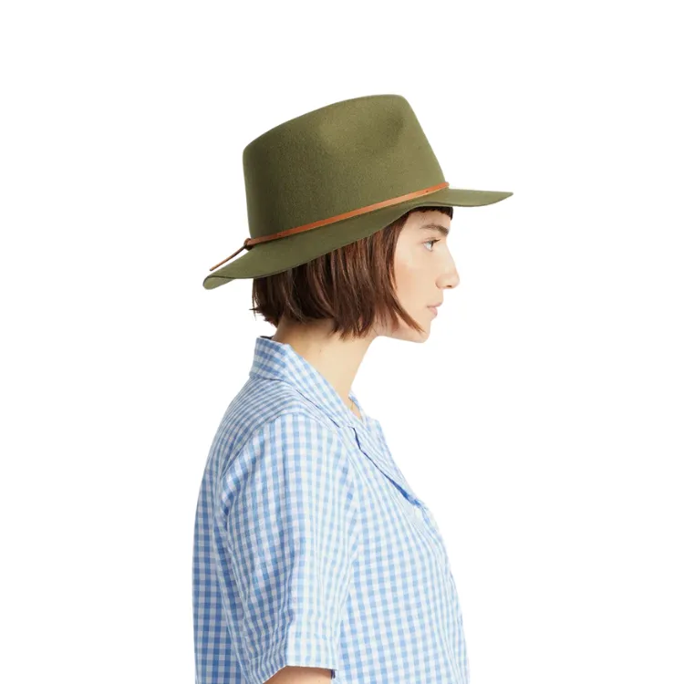 Brixton Wesley Fedora - Military Olive