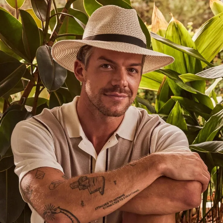 Cancer Council Outback Foldable Fedora Hat - Ivory/Black