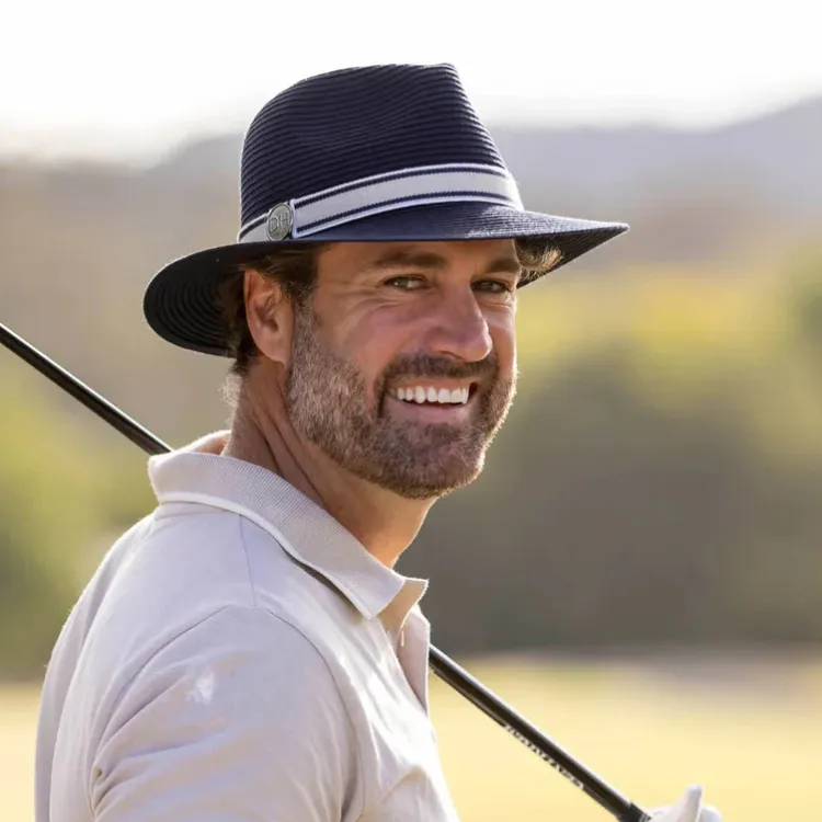 Canopy Bay by Deborah Hutton Huntingdale Golf Fedora - Navy