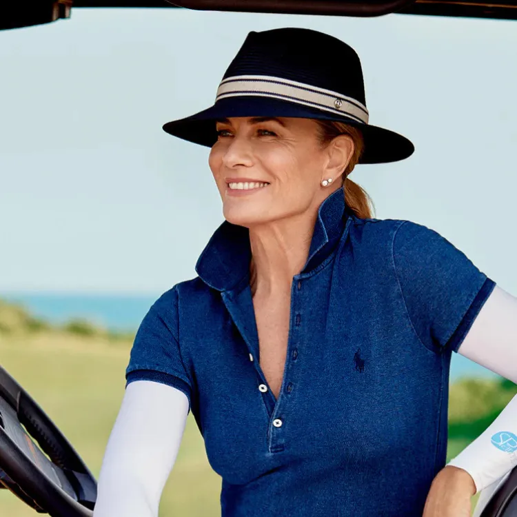 Canopy Bay by Deborah Hutton Huntingdale Golf Fedora - Navy