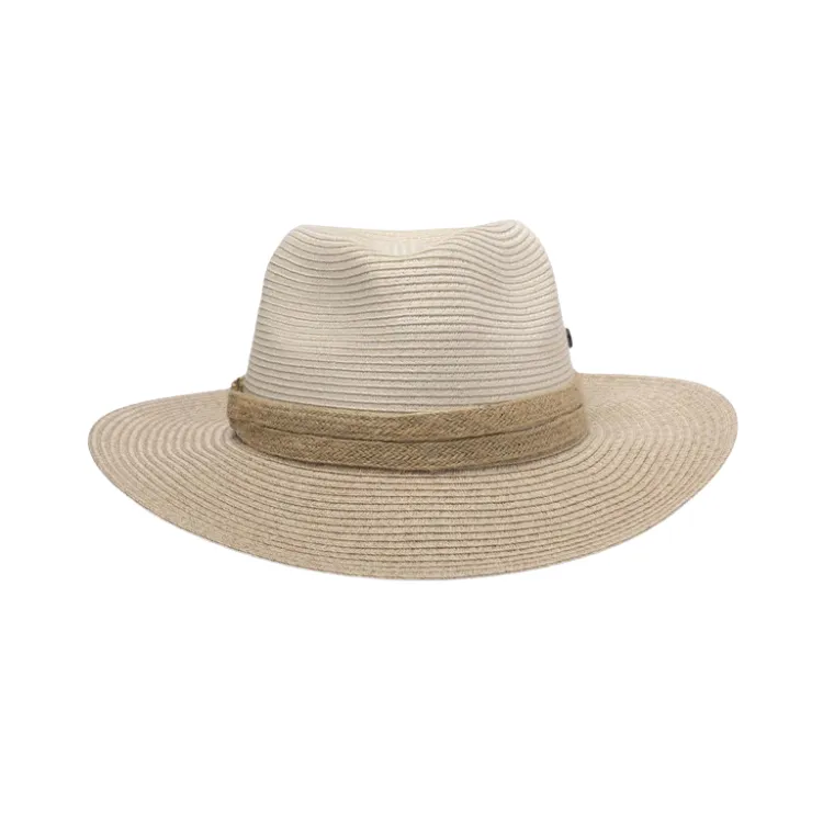 Canopy Bay by Deborah Hutton Parsley Bay Fedora - Ivory/Mixed Camel