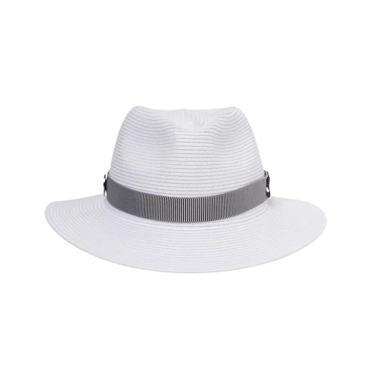Canopy Bay by Deborah Hutton Sawgrass Golf Fedora - White/Navy