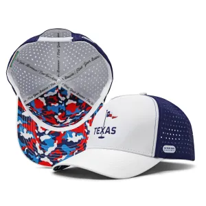 Coaster Splash White Navy Texas Flag Golf