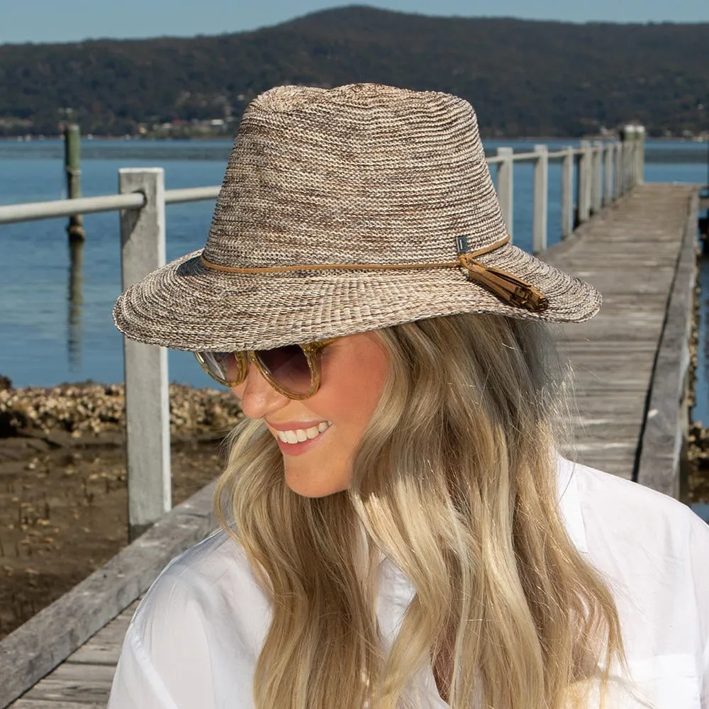 Evoke Caroline Fedora - Brown