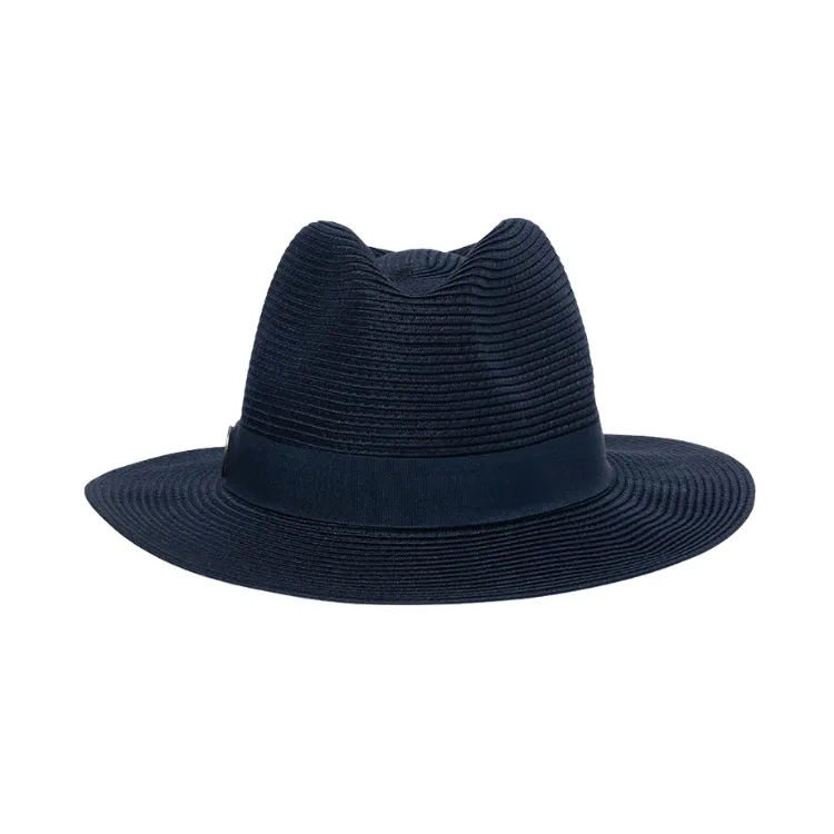 Evoke Flexibraid Phoenix Unisex Fedora - Navy/Black