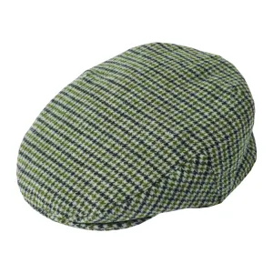 Failsworth Norwich Tweed Flat Cap - Green Plaid