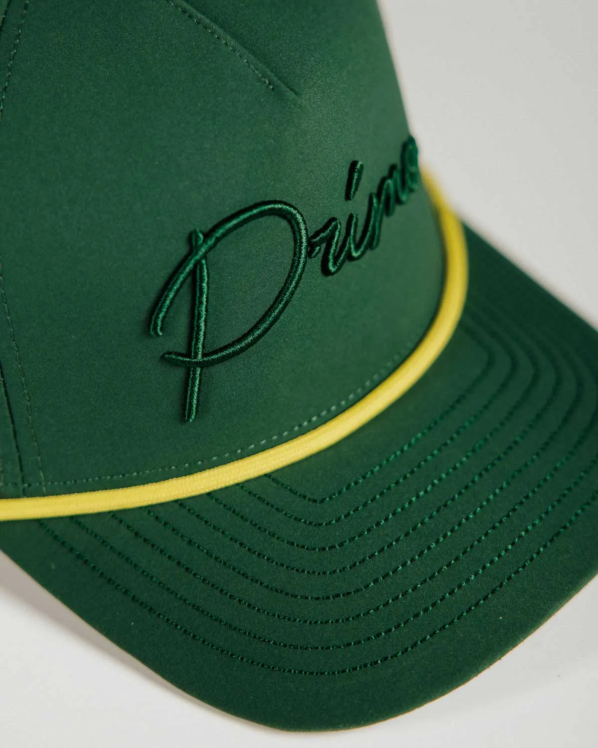 Green Monochrome Cursive Hat