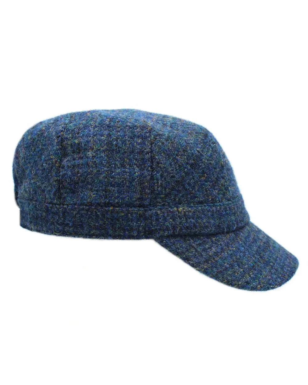 Heather Rhona Harris Tweed Cadet Cap