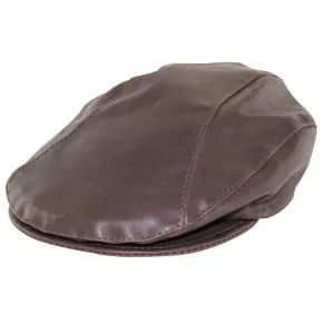 Jacaru Hats Kangaroo Skin Drivers Cap - Brown