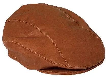 Jacaru Hats Kangaroo Skin Drivers Cap - Tan