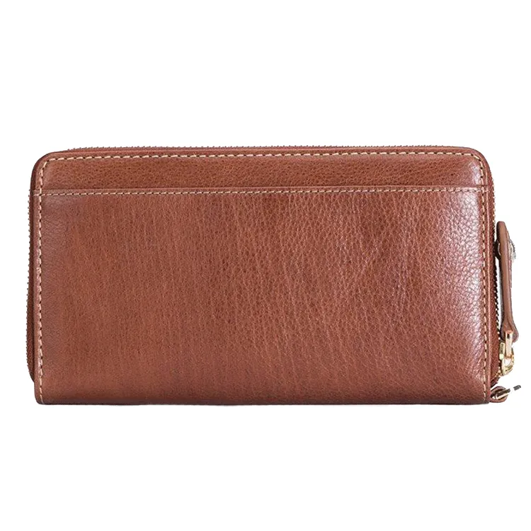 Jekyll & Hide Double Zip Wristlet Purse - Tan