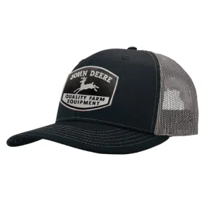 John Deere Retro Logo Mesh Cap - Charcoal/Black
