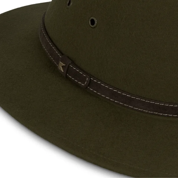 Kooringal Mid Brim Fedora Ramble - Olive