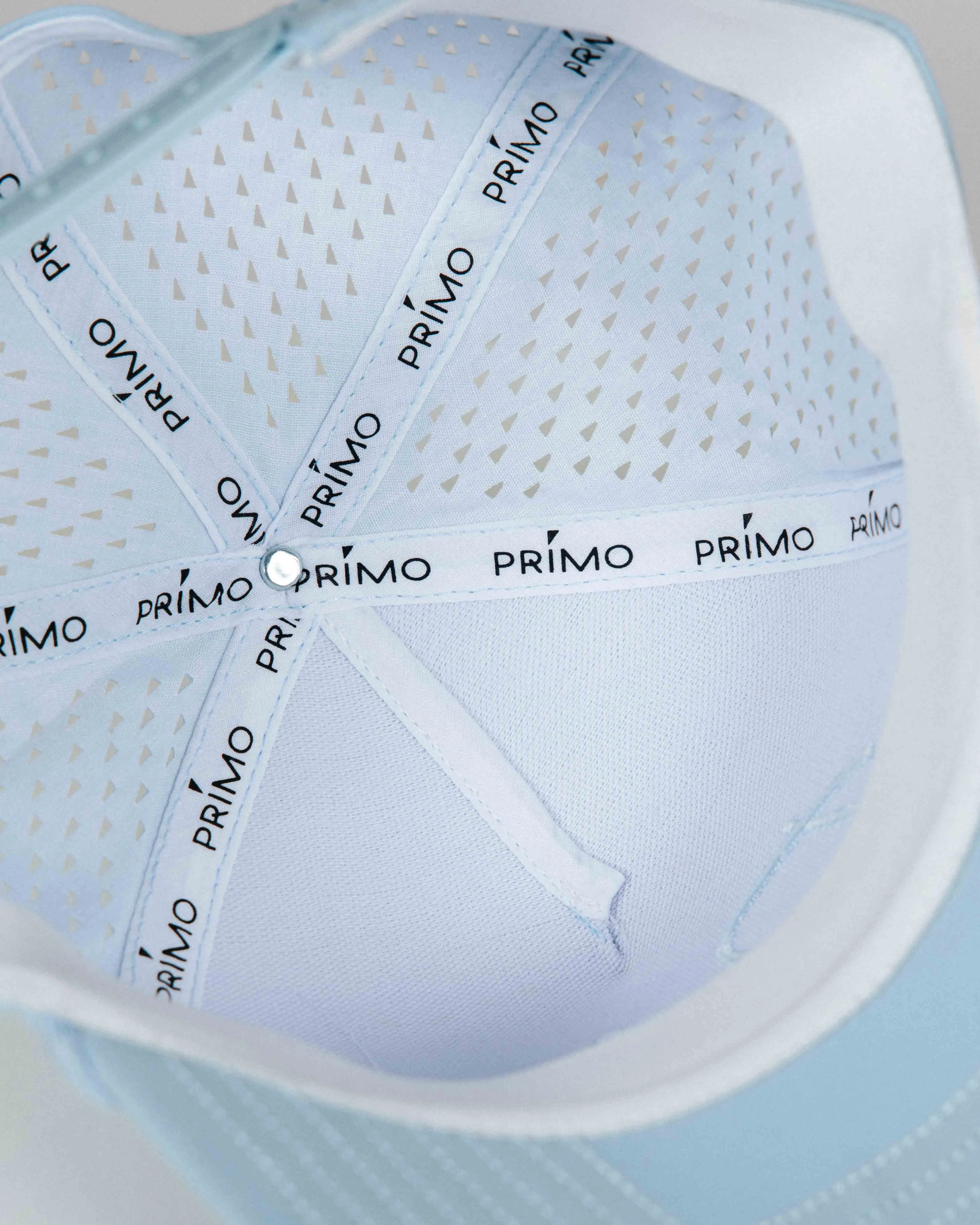 Light Blue Monochrome Cursive Hat