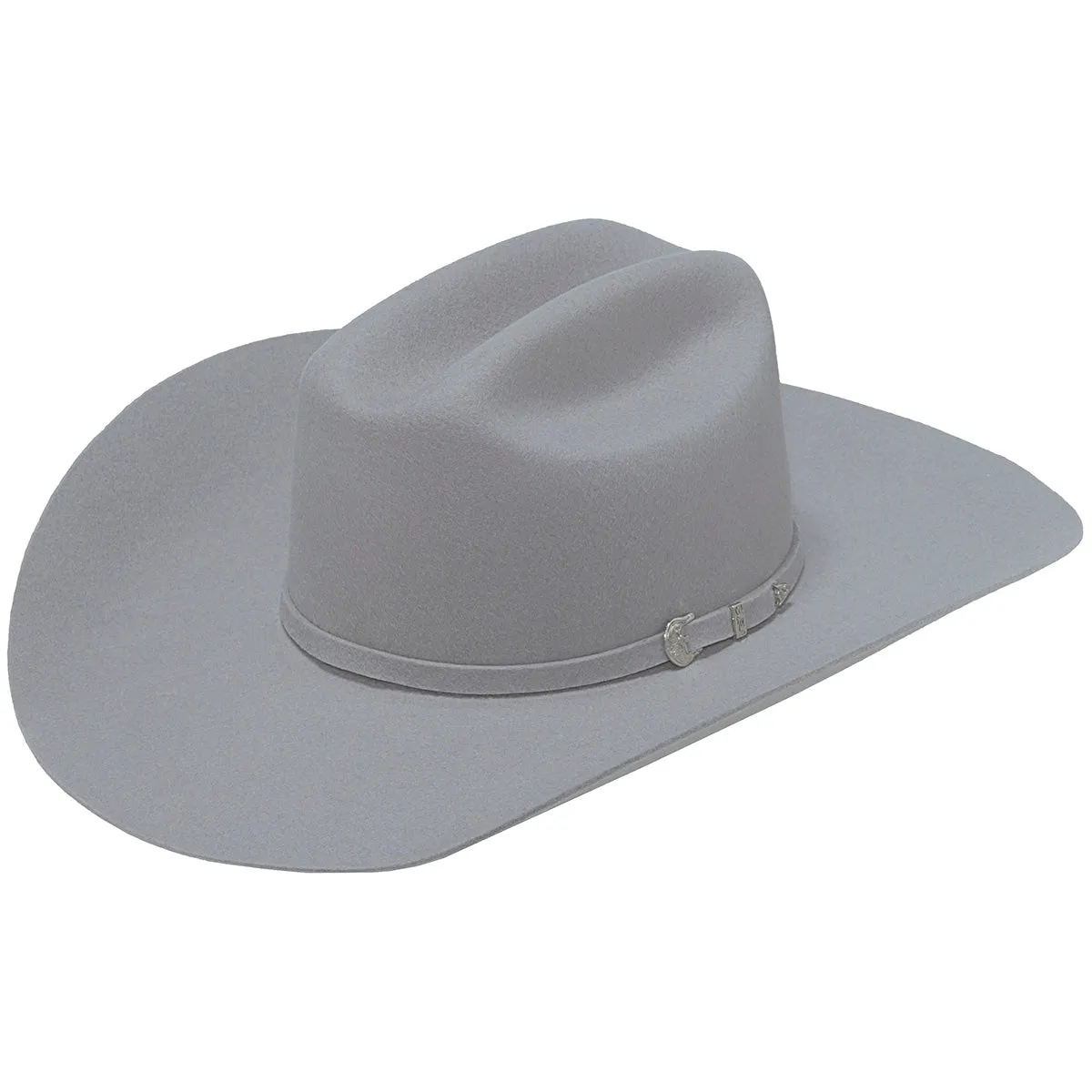 M&F Traditional Twister Sante FE 3X Select Wool Hat in Grey T7525006