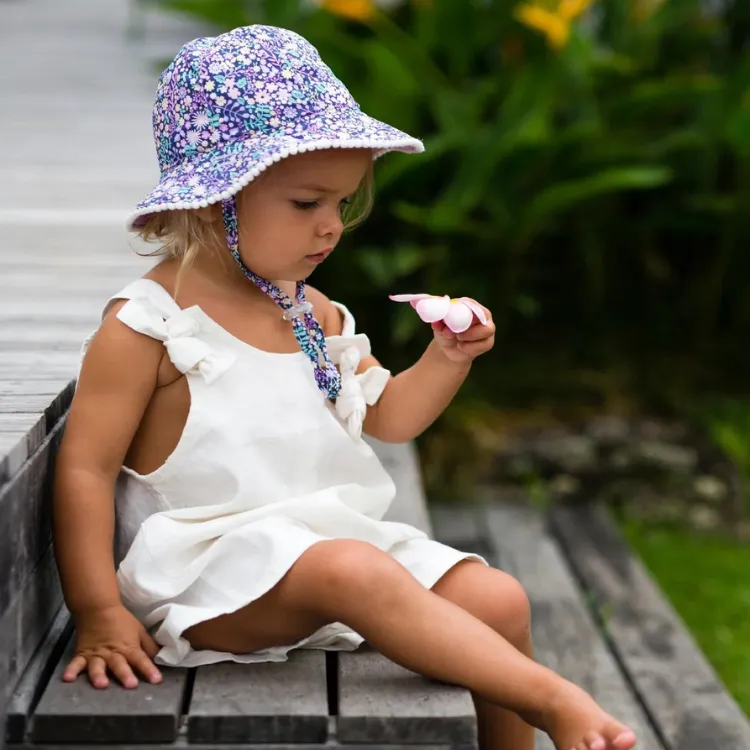 Millymook Baby Girls Floppy Bucket Tilly - Navy