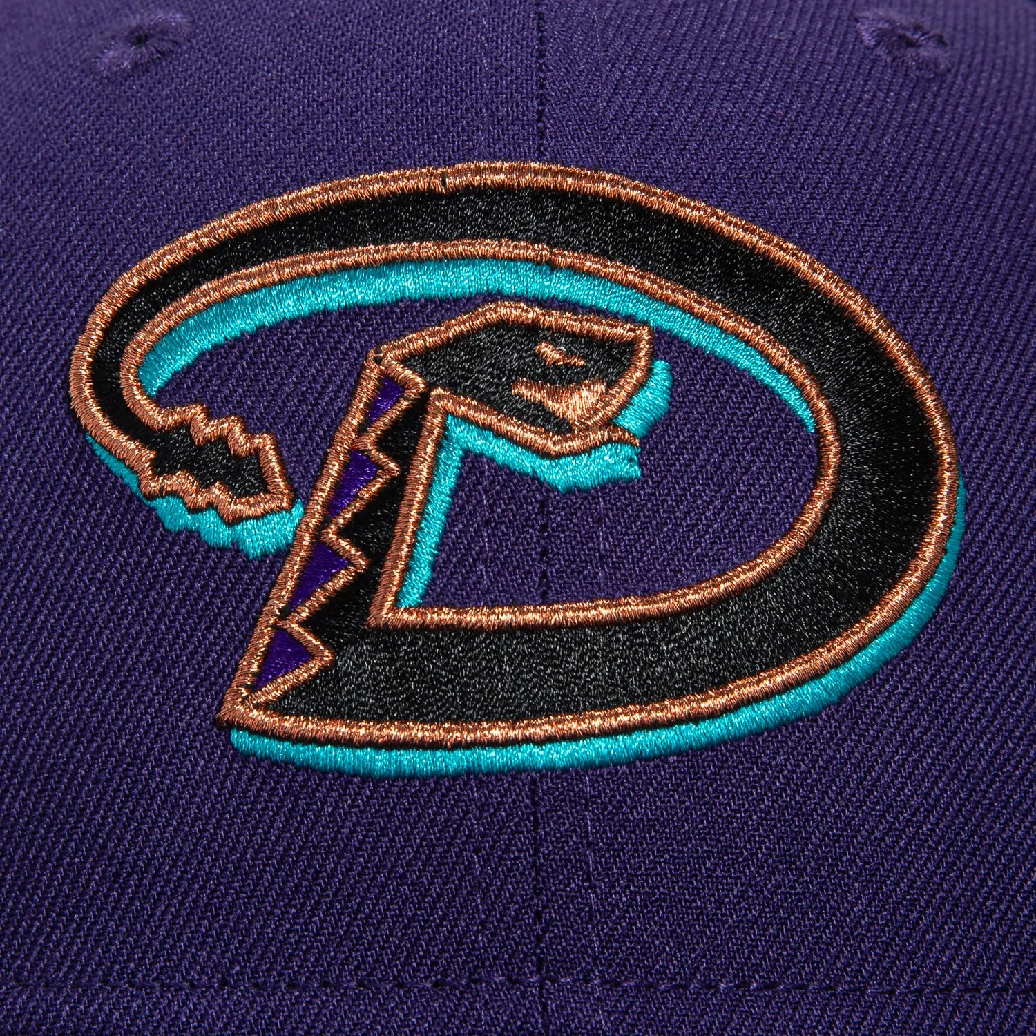 New Era 59Fifty Arizona Diamondbacks Inaugural Patch D Hat - Purple. Black. Metallic Copper