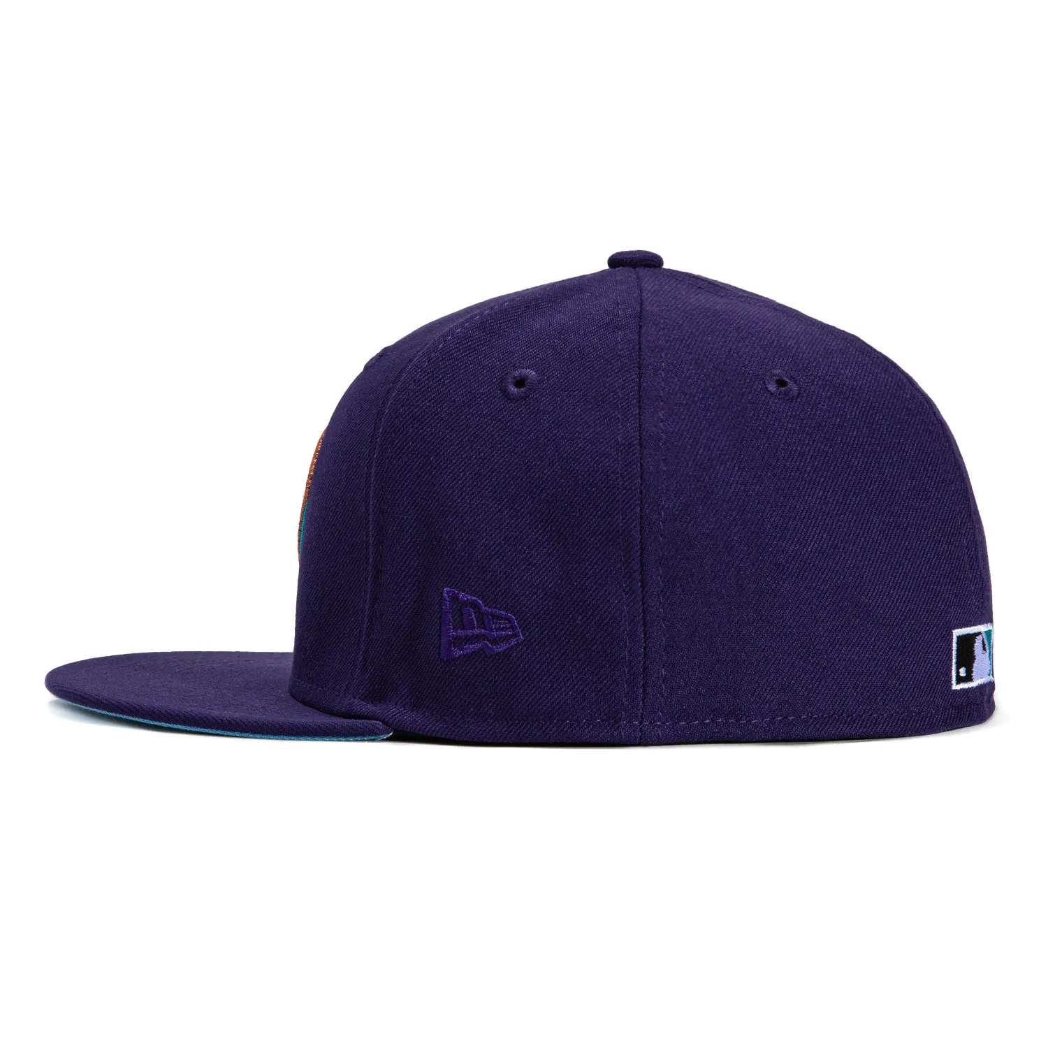 New Era 59Fifty Arizona Diamondbacks Inaugural Patch D Hat - Purple. Black. Metallic Copper