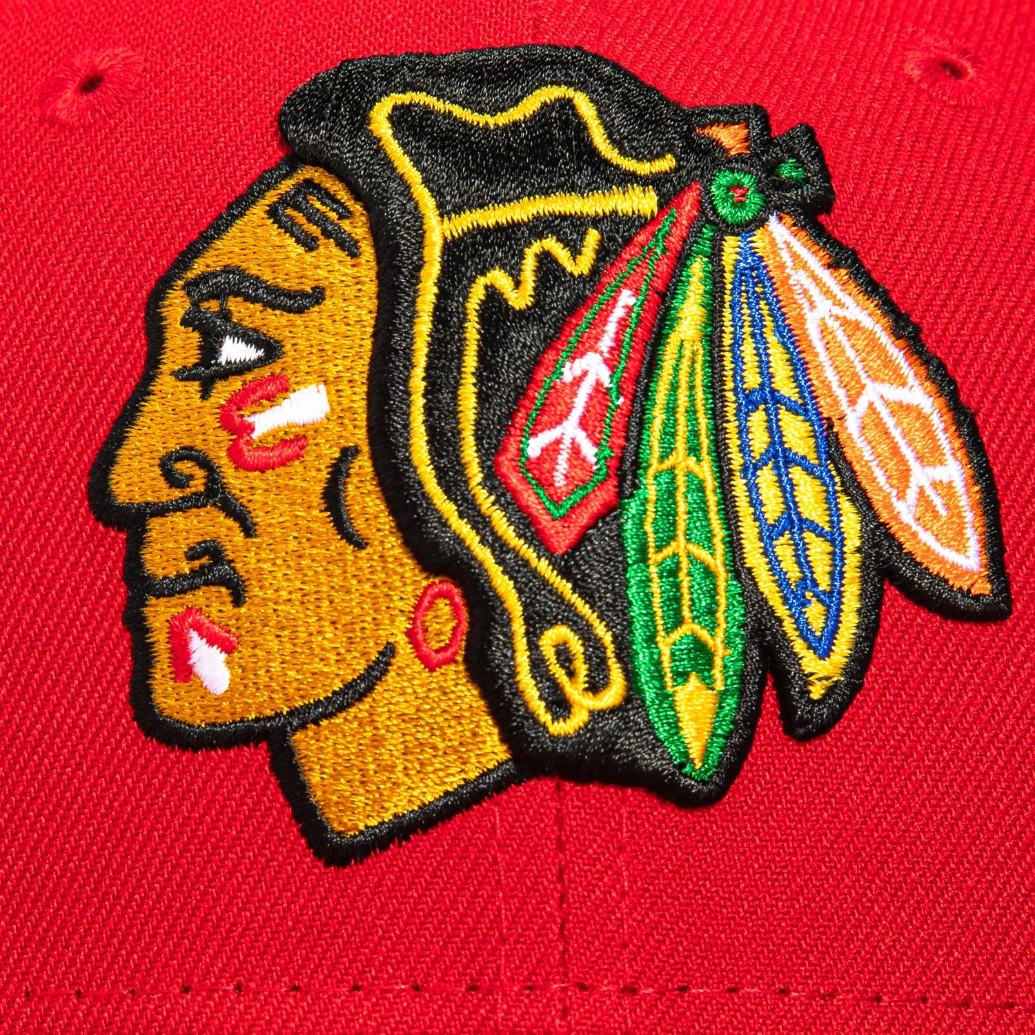 New Era 59Fifty Chicago Blackhawks 2015 Winter Classic Patch Hat - Red