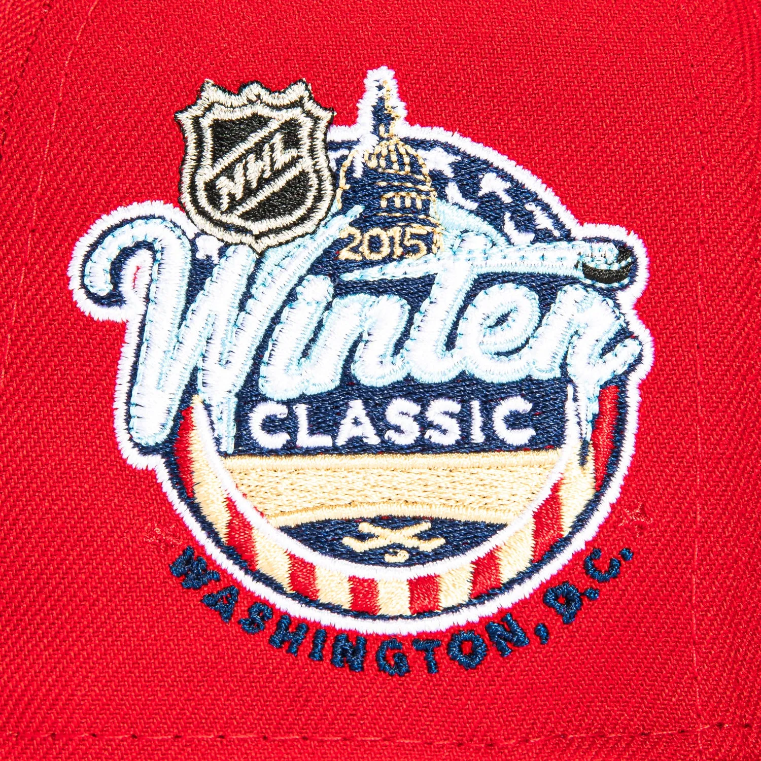 New Era 59Fifty Chicago Blackhawks 2015 Winter Classic Patch Hat - Red