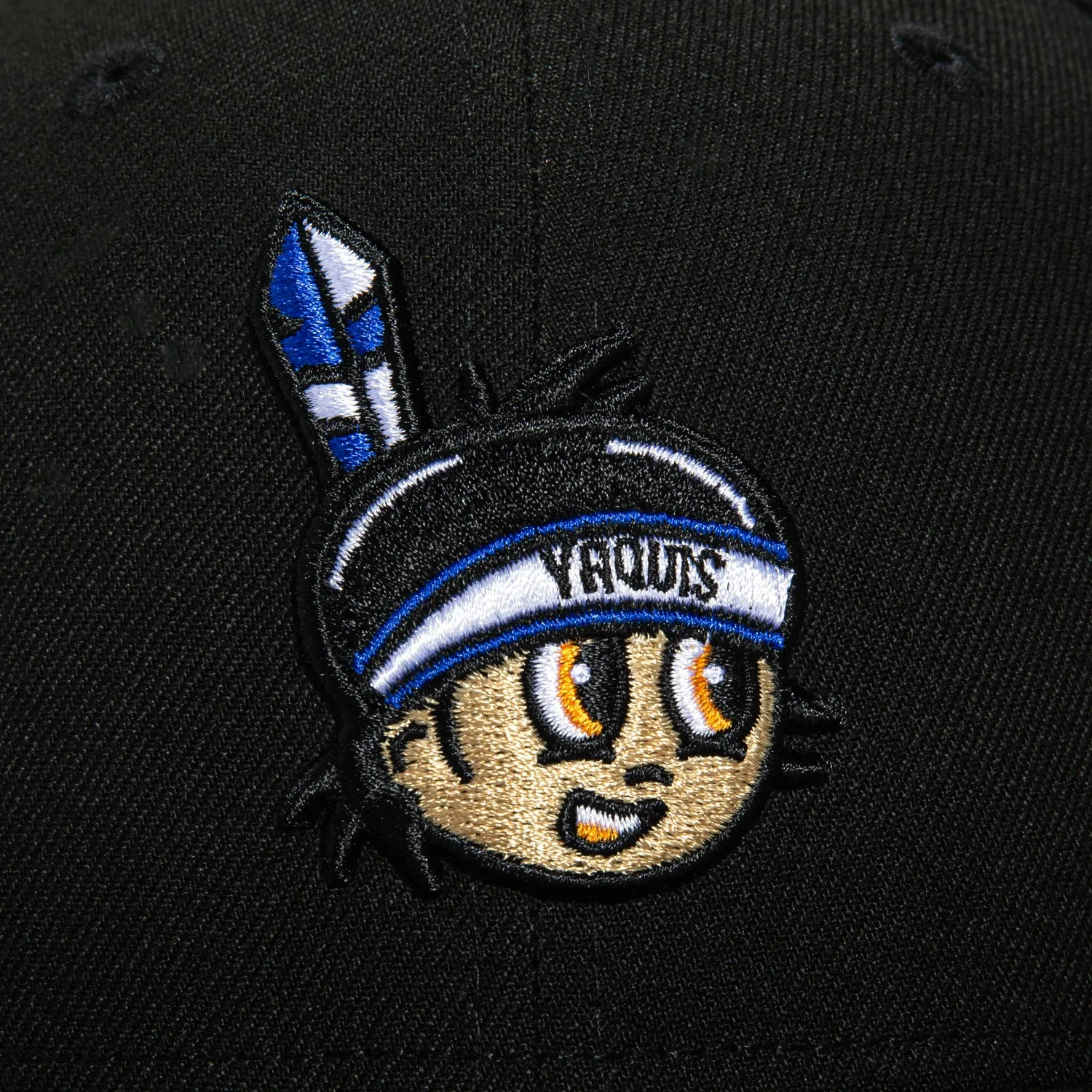 New Era 59Fifty Yaquis de Obregon Hat - Black. Light Blue