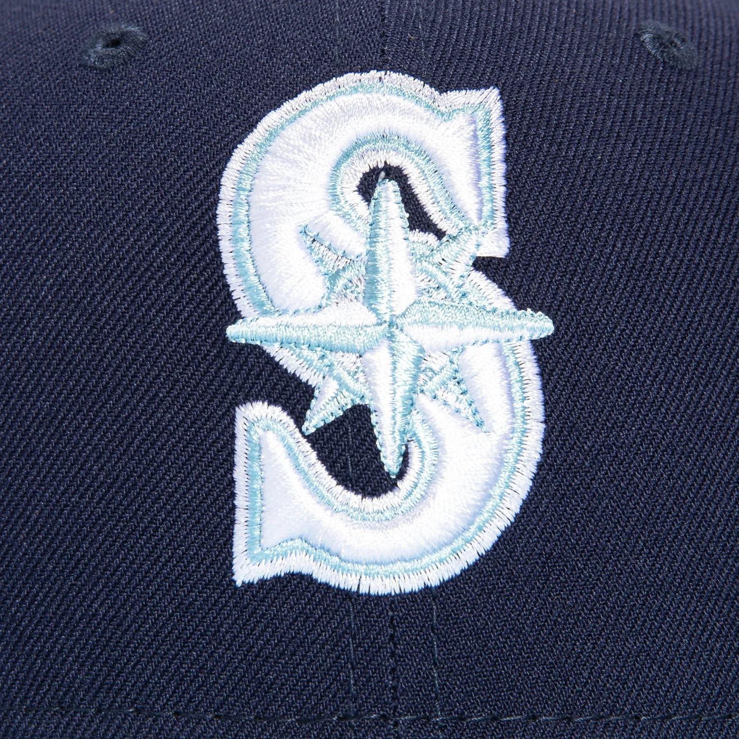 New Era 9Fifty Seattle Mariners Snapback Hat - Navy. Light Blue