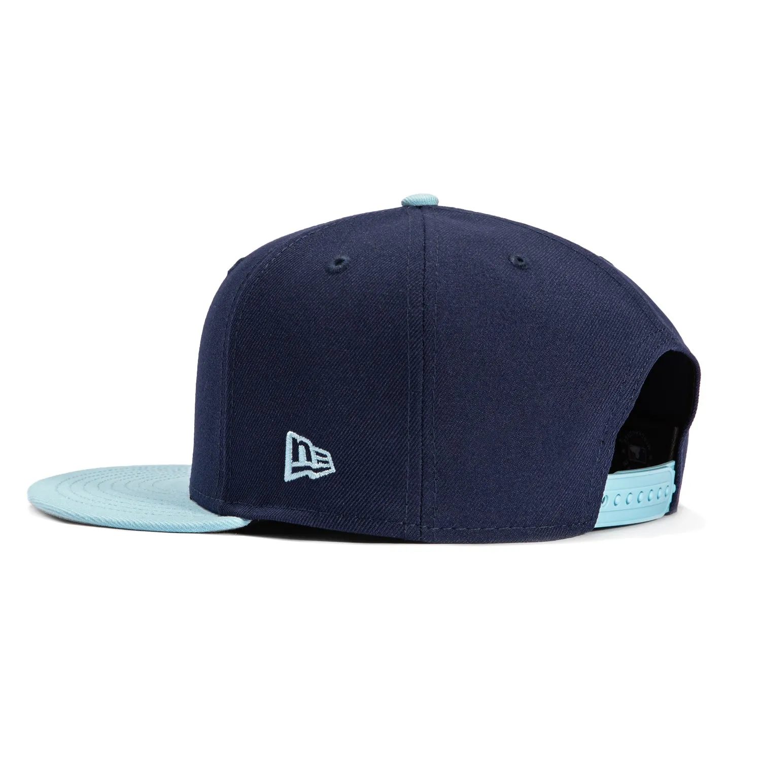 New Era 9Fifty Seattle Mariners Snapback Hat - Navy. Light Blue